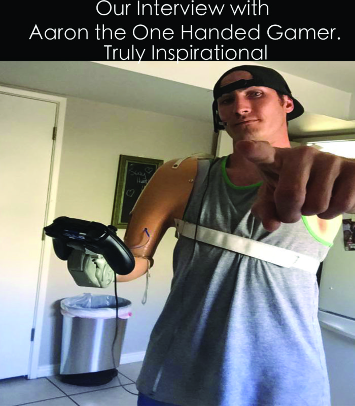 Aaron Soetaert the one handed gamer, A truly inspiring man and Gamer!
